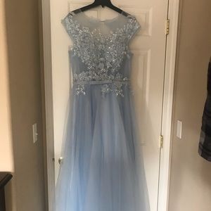 Sky Blue Prom Dress